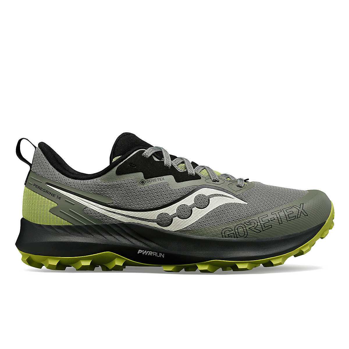 Saucony Peregrine 14 Sneaker Men Size 9.5 in Bough Shadow Gray Trail Running NWT womens-saucony-peregrine-14-  main image 2