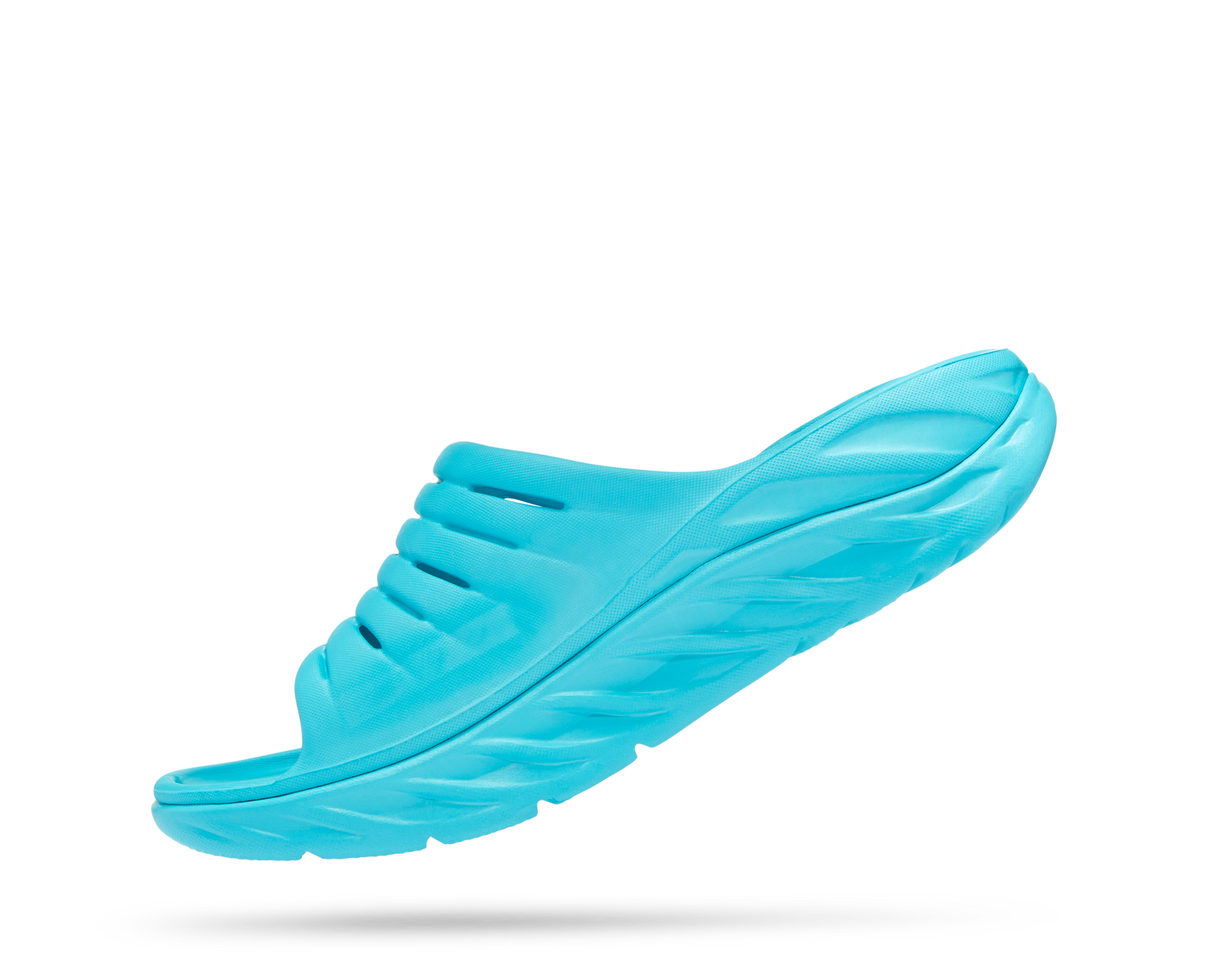 Hoka Unisex ORA RECOVERY SLIDE SCUBA BLUE / BELLWETHER BLUE display picture 2