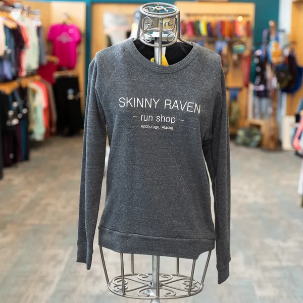 Skinny Raven SRS Varsity Run Shop Crewneck Black/Cream